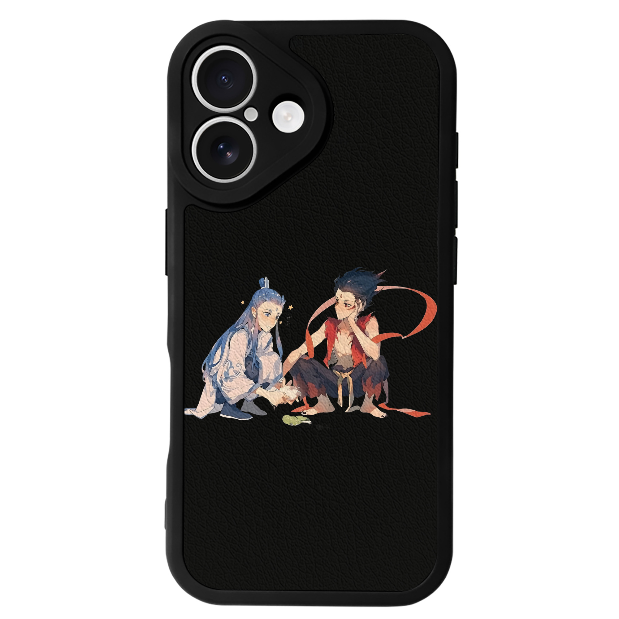 （画像用） Ne Zha 2 ナタ 魔童の大暴れ 【iPhone 16シリーズ対応】シリコンスマホケース（レザー調） 材質：シリコン